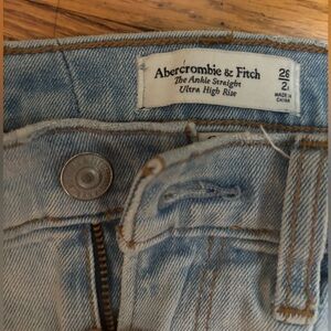 Abercrombie & Fitch ‘the ankle straight ultra high rise’ curve love - size 26/2